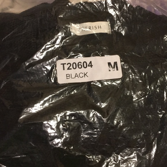 SALE LAST 1! Medium Super soft black chenille top - Picture 5 of 5